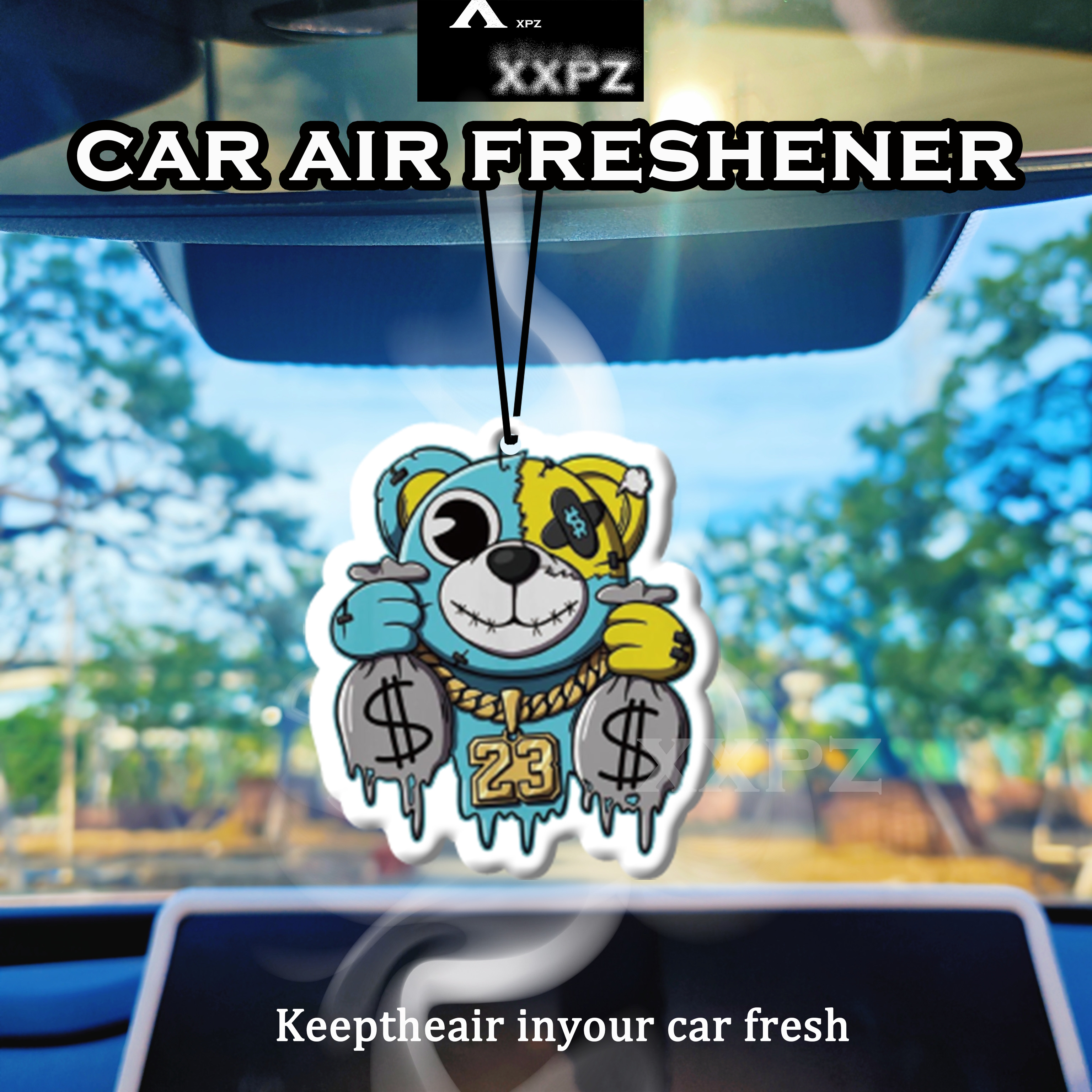 Interior Design Elements - 1/3pcs Bear Coin Bag Car Air