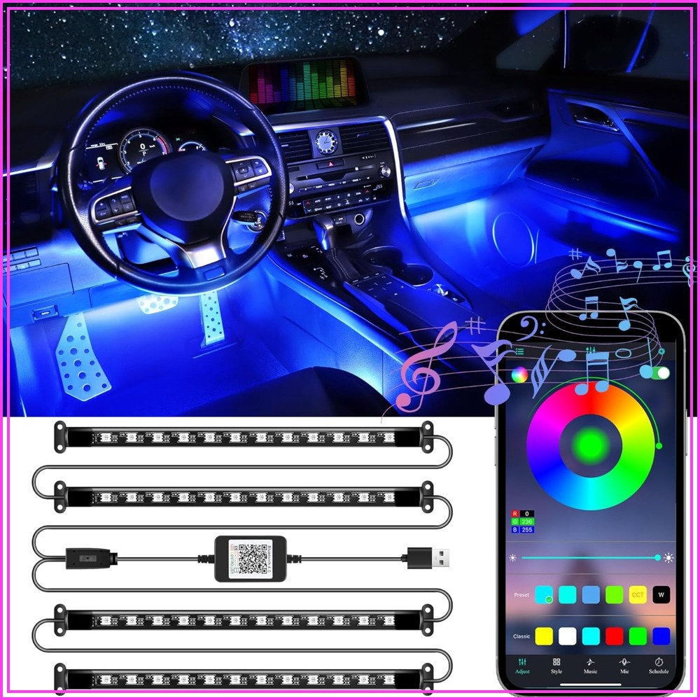 Interior Design Apps - RGB Car Interior Lights with App