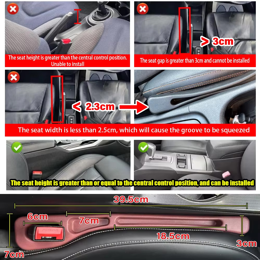 2pcs Car Seat Gap Filler, Dual - Interior Design Course recension och pris