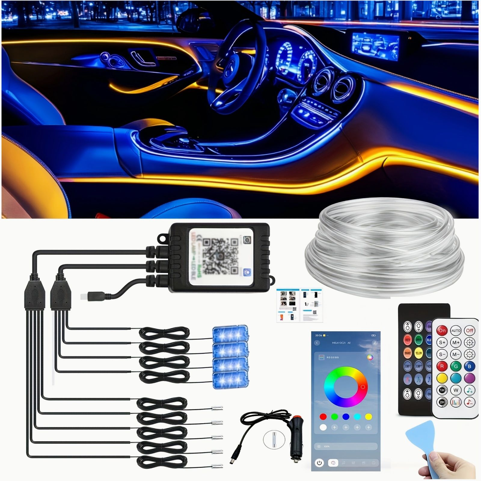 Smart 9-in-1 LED Interior Ambi - Interior Design Apps recension och pris