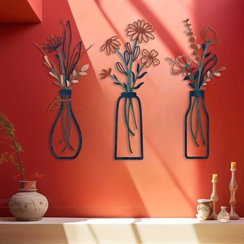 3 Large Floral Wall Art Sculpt - Interior Design Home recension och pris