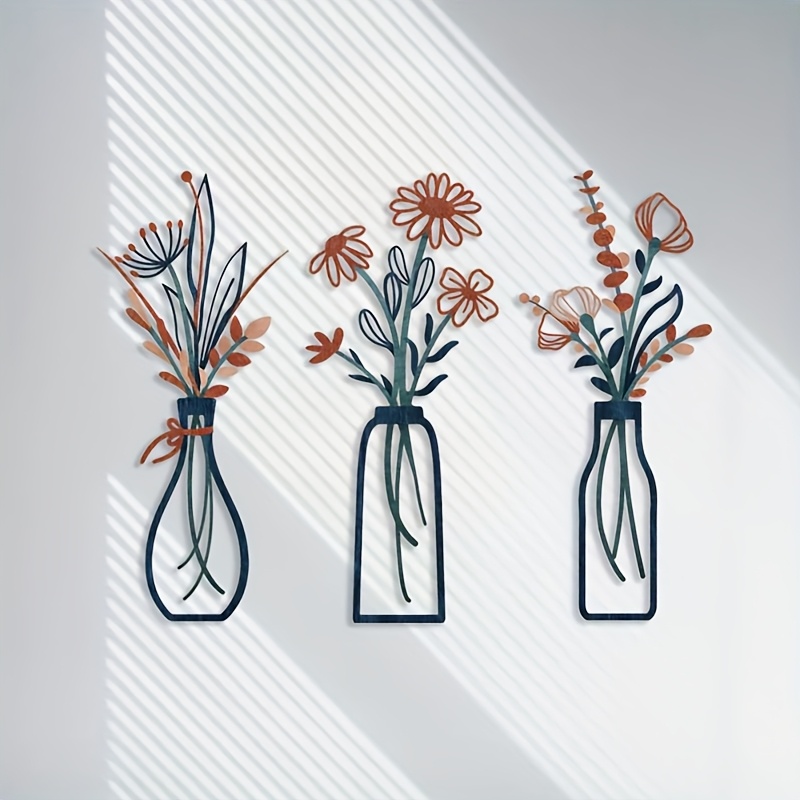 3 Large Floral Wall Art Sculpt - Interior Design Home recension och pris