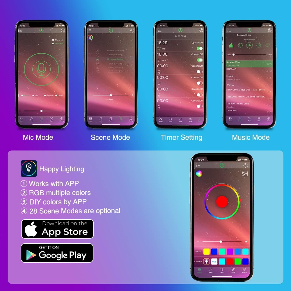 48 LEDs RGB Car Interior Light - Interior Design Apps recension och pris