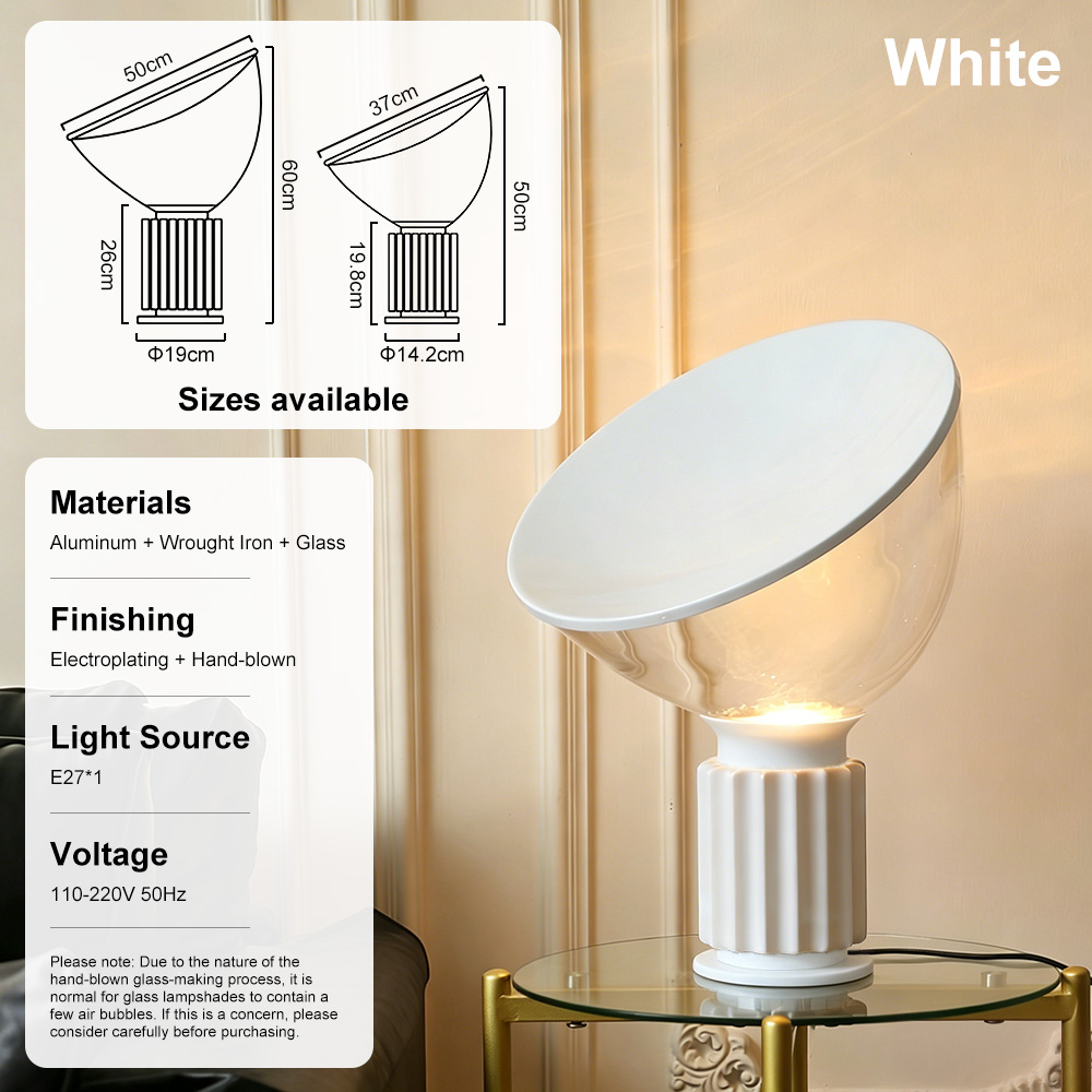 Modern Glass Table Lamp Metal  - Interior Design Remote recension och pris