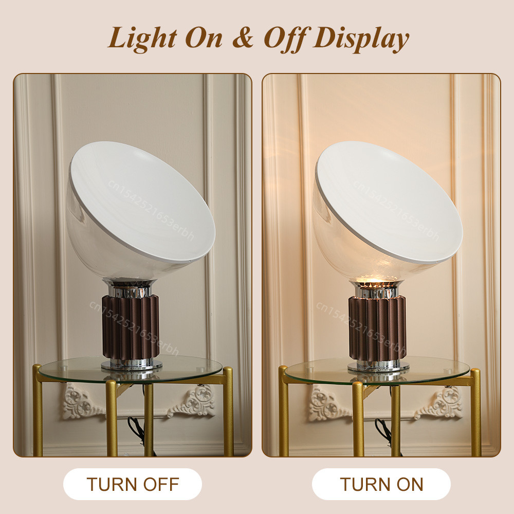 Modern Glass Table Lamp Metal  - Interior Design Remote recension och pris