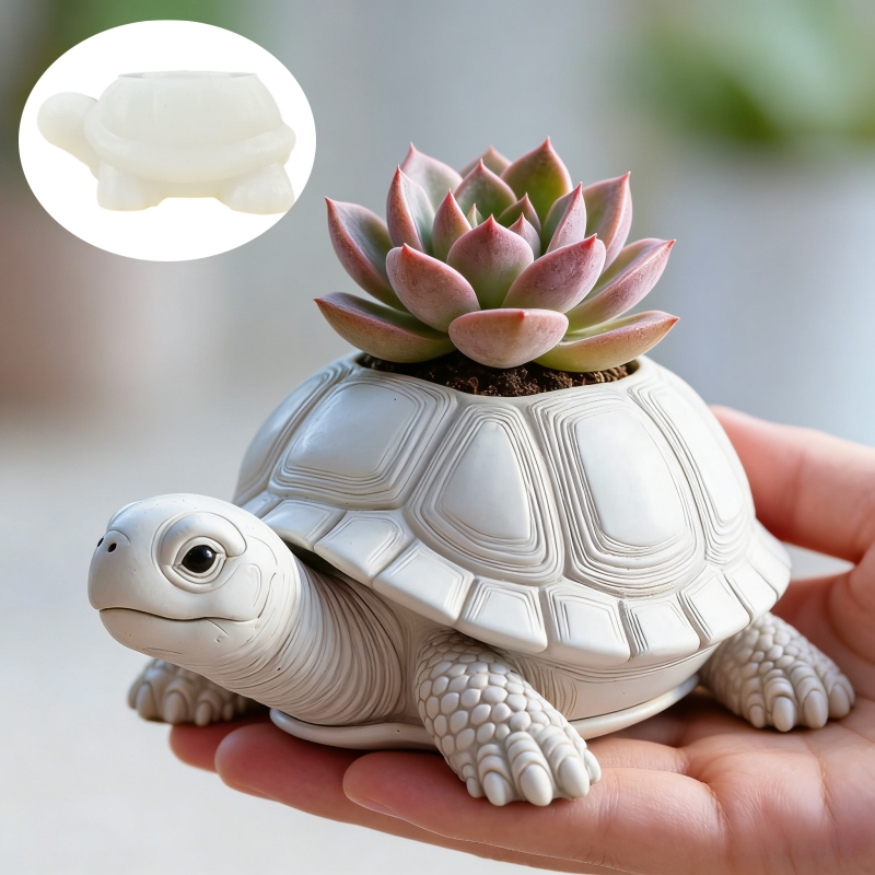 Wolf Head Shaped Flower Pot Pe - Ceramic Candle Vessel recension och pris
