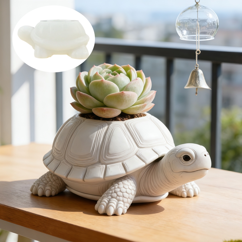 Wolf Head Shaped Flower Pot Pe - Ceramic Candle Vessel recension och pris