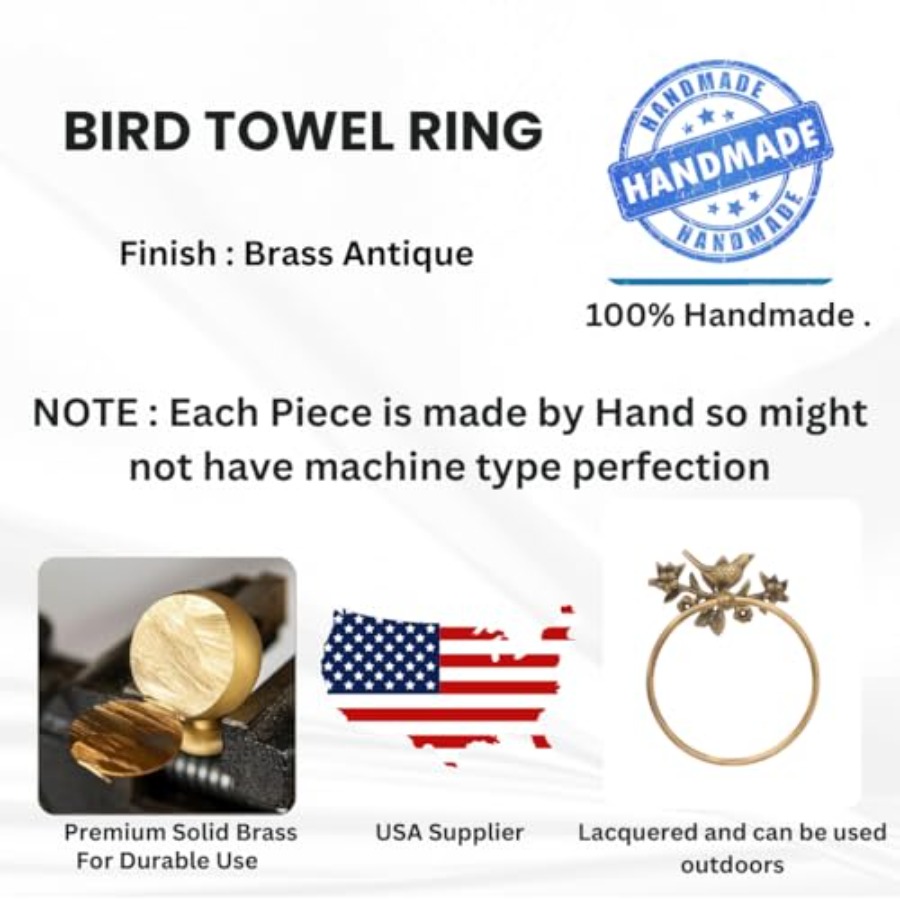 STYLENT Decor Solid Brass Bird - Antique Brass Hook recension och pris