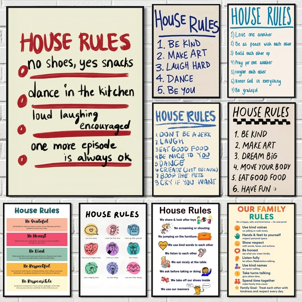 House Rules Painting Calligrap - Interior Design Rules recension och pris