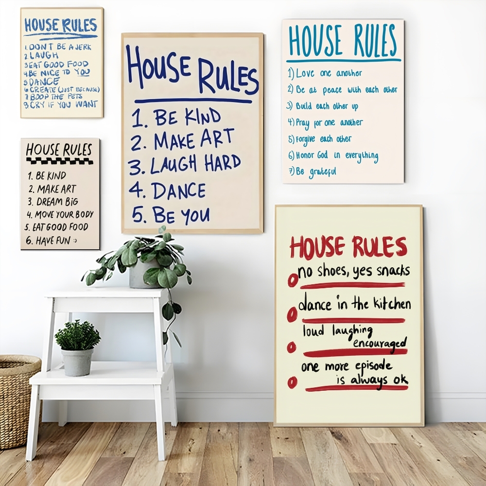 House Rules Painting Calligrap - Interior Design Rules recension och pris