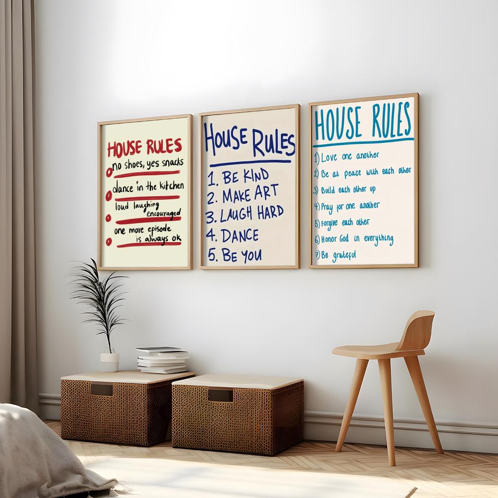 House Rules Painting Calligrap - Interior Design Rules recension och pris
