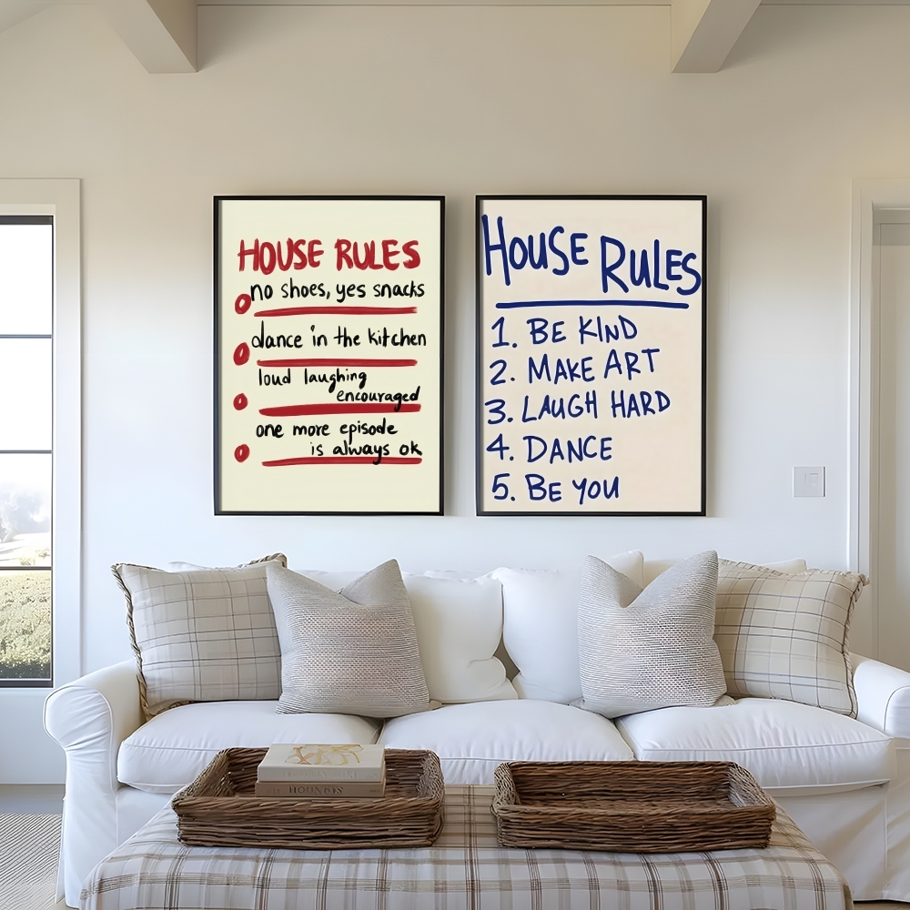 House Rules Painting Calligrap - Interior Design Rules recension och pris