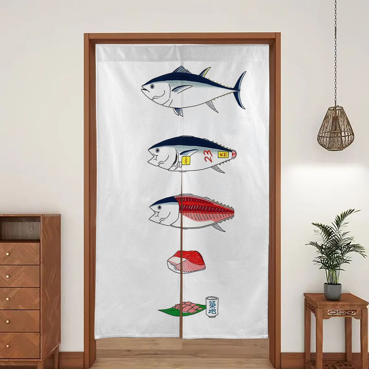 1pc Japanese Door Curtain, Jap - Interior Design Elements recension och pris