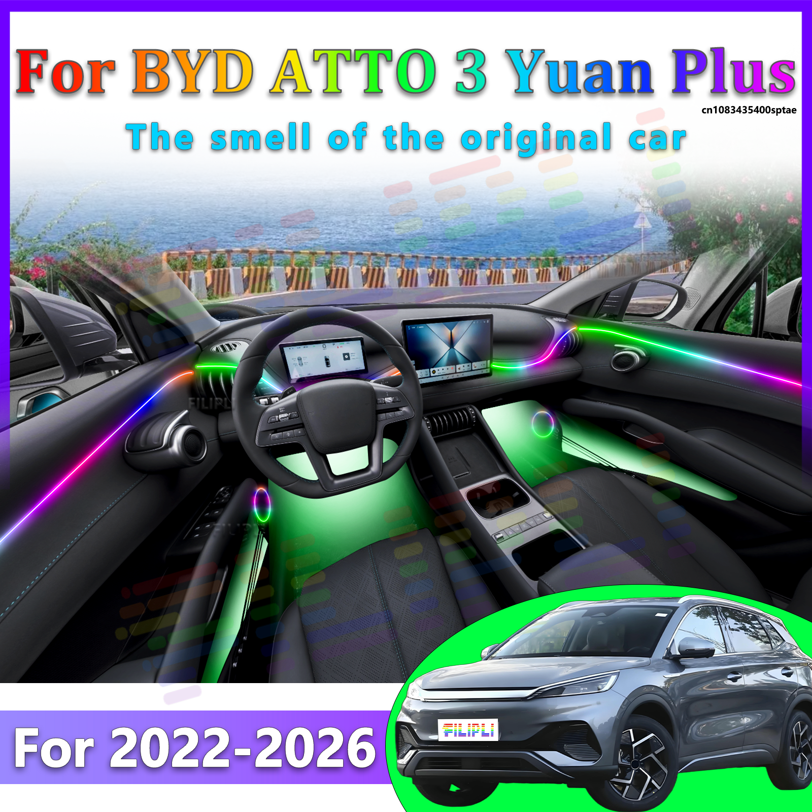 For BYD ATTO 3 Yuan Plus 22-26 - Interior Design Apps recension och pris