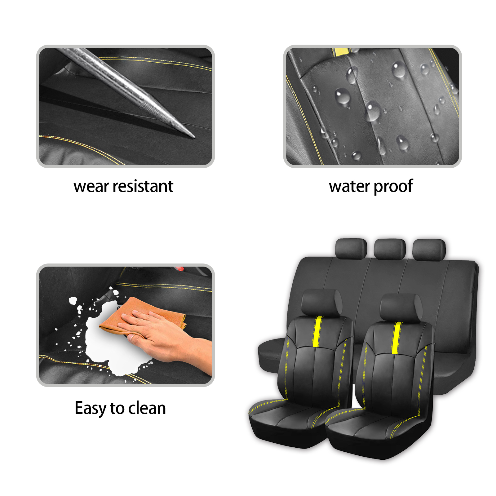 Universal PU Leather Car Seat  - Interior Design Course recension och pris
