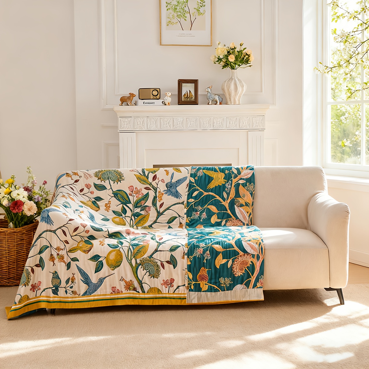 Boho Cotton Throw Blanket – So - Textured Throw Natural recension och pris