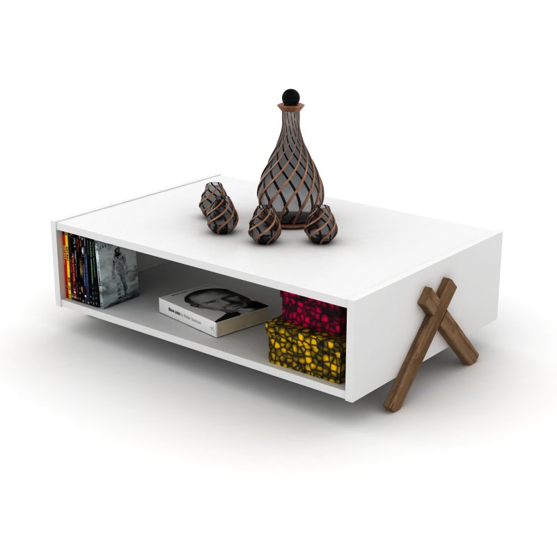 HT Design Kipp Cross Legs Wood - Interior Design White And Wood recension och pris