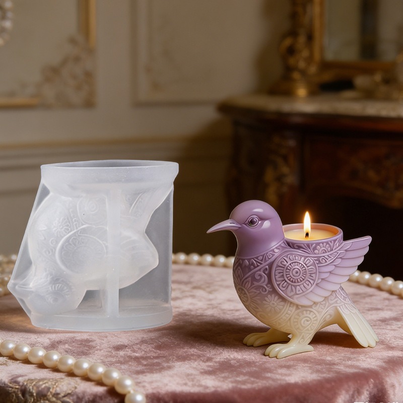 3D Bird Silicone Mold for Ceme - Ceramic Candle Vessel recension och pris