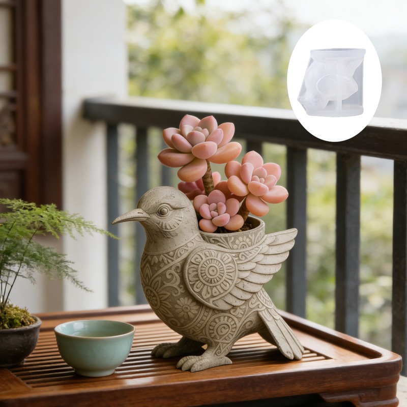 3D Bird Silicone Mold for Ceme - Ceramic Candle Vessel recension och pris