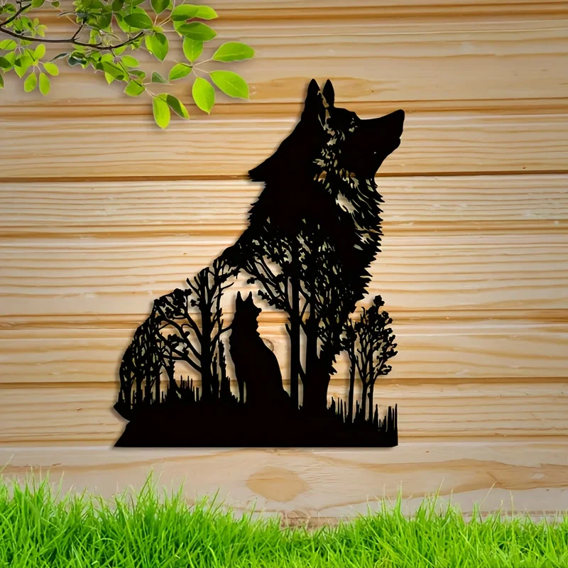 HelloYoung Wolf Decor Black Wo - Interior Design Home recension och pris