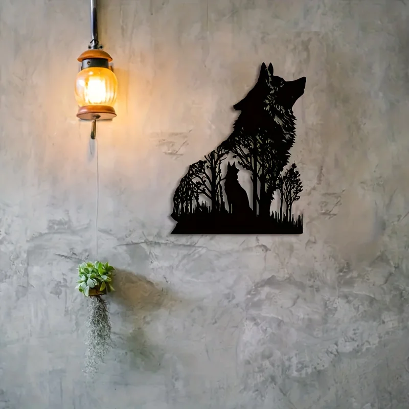 HelloYoung Wolf Decor Black Wo - Interior Design Home recension och pris