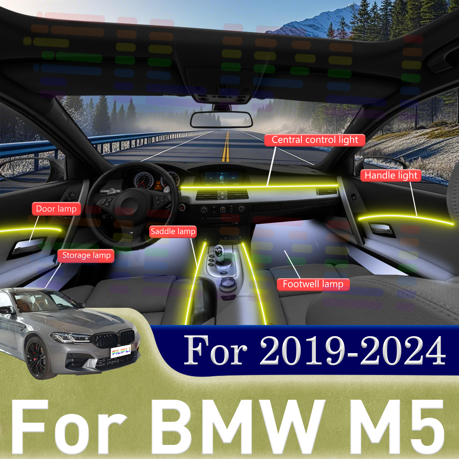 For BMW M5 F90 F91 Premium Qua - Interior Design Apps recension och pris