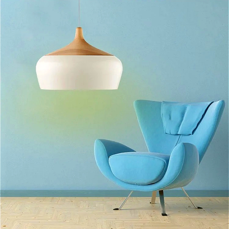 Nordic Aluminum Big Lampshade  - Interior Design White And Wood recension och pris