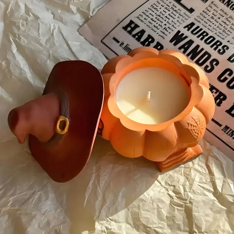 2Pcs/Set Halloween Hat Pumpkin - Ceramic Candle Vessel recension och pris