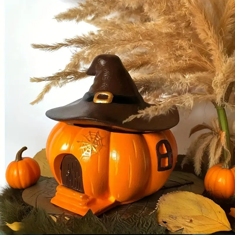 2Pcs/Set Halloween Hat Pumpkin - Ceramic Candle Vessel recension och pris