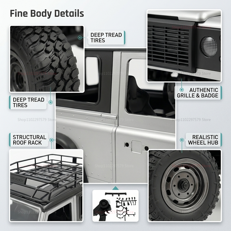 1/12 4WD RC Crawler MN98 MN99s - Interior Design Remote recension och pris