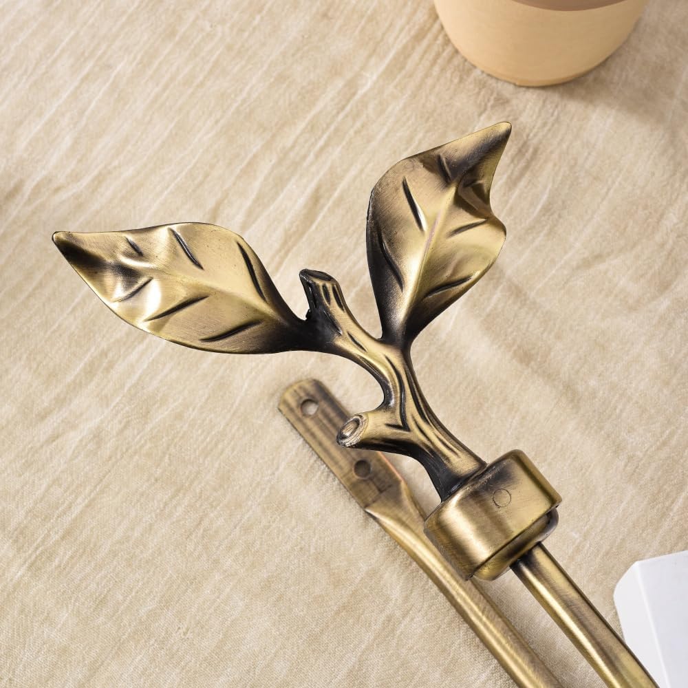 Leaf Shaped Curtain Holdbacks, - Antique Brass Hook recension och pris