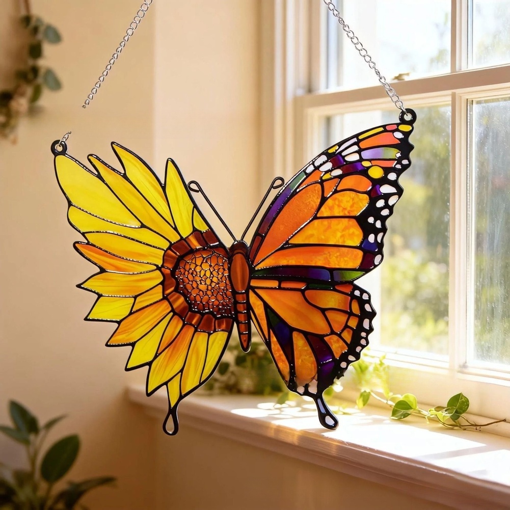 Butterfly Sunflower Window Orn - Interior Design Home recension och pris