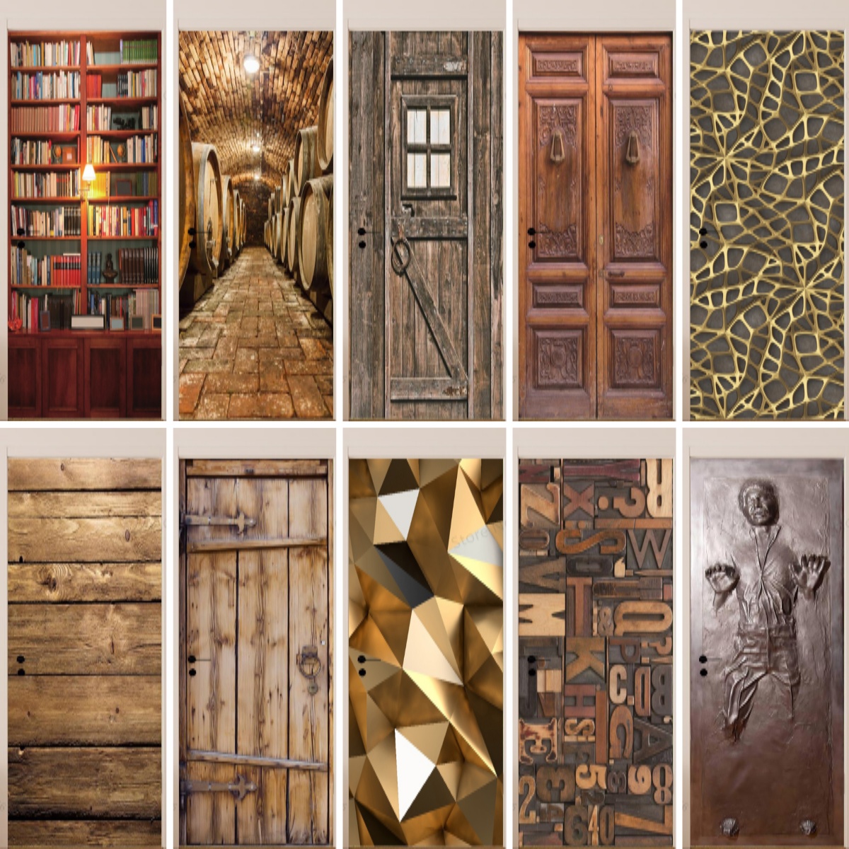 Imitation Wood Door Sticker Re - Interior Design Home recension och pris