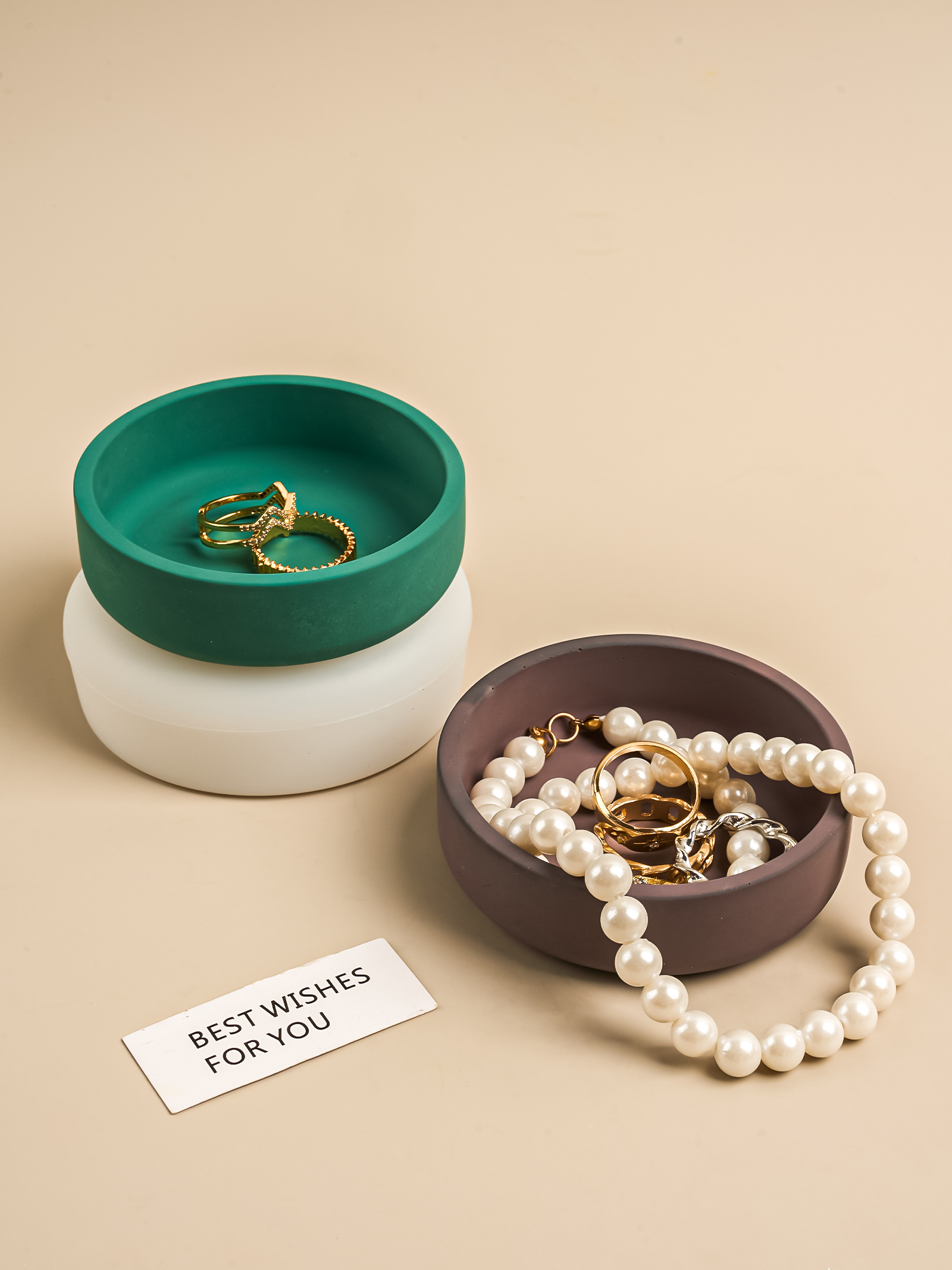 Nordic Round Storage Bowl Ceme - Ceramic Candle Vessel recension och pris