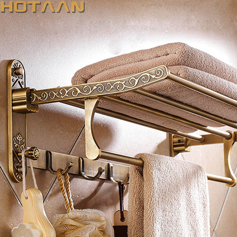 Foldable Antique Brass Towel R - Antique Brass Hook recension och pris