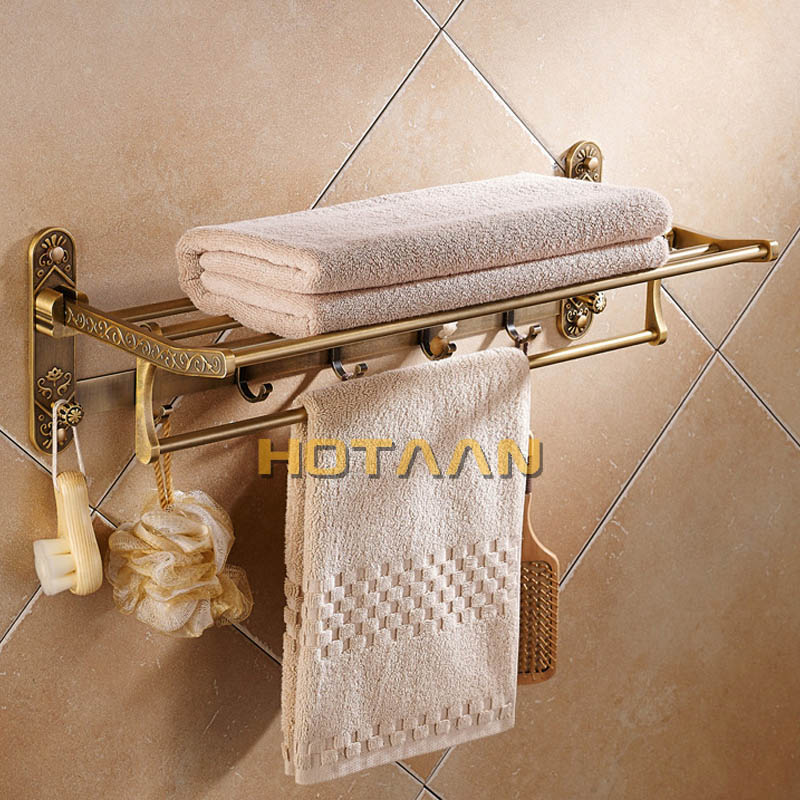 Foldable Antique Brass Towel R - Antique Brass Hook recension och pris