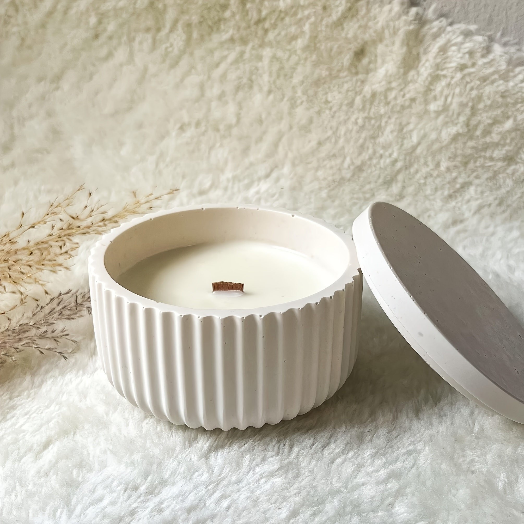 Resin Mold 4pcs (Jar + Lid) St - Ceramic Candle Vessel recension och pris