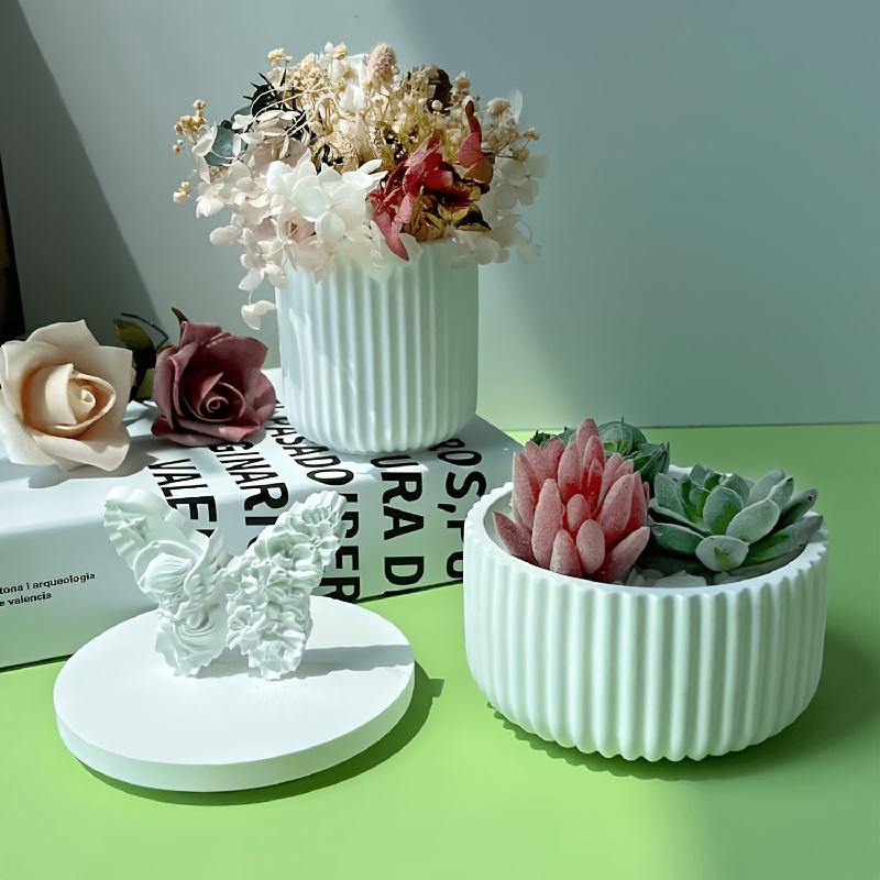 Resin Mold 4pcs (Jar + Lid) St - Ceramic Candle Vessel recension och pris