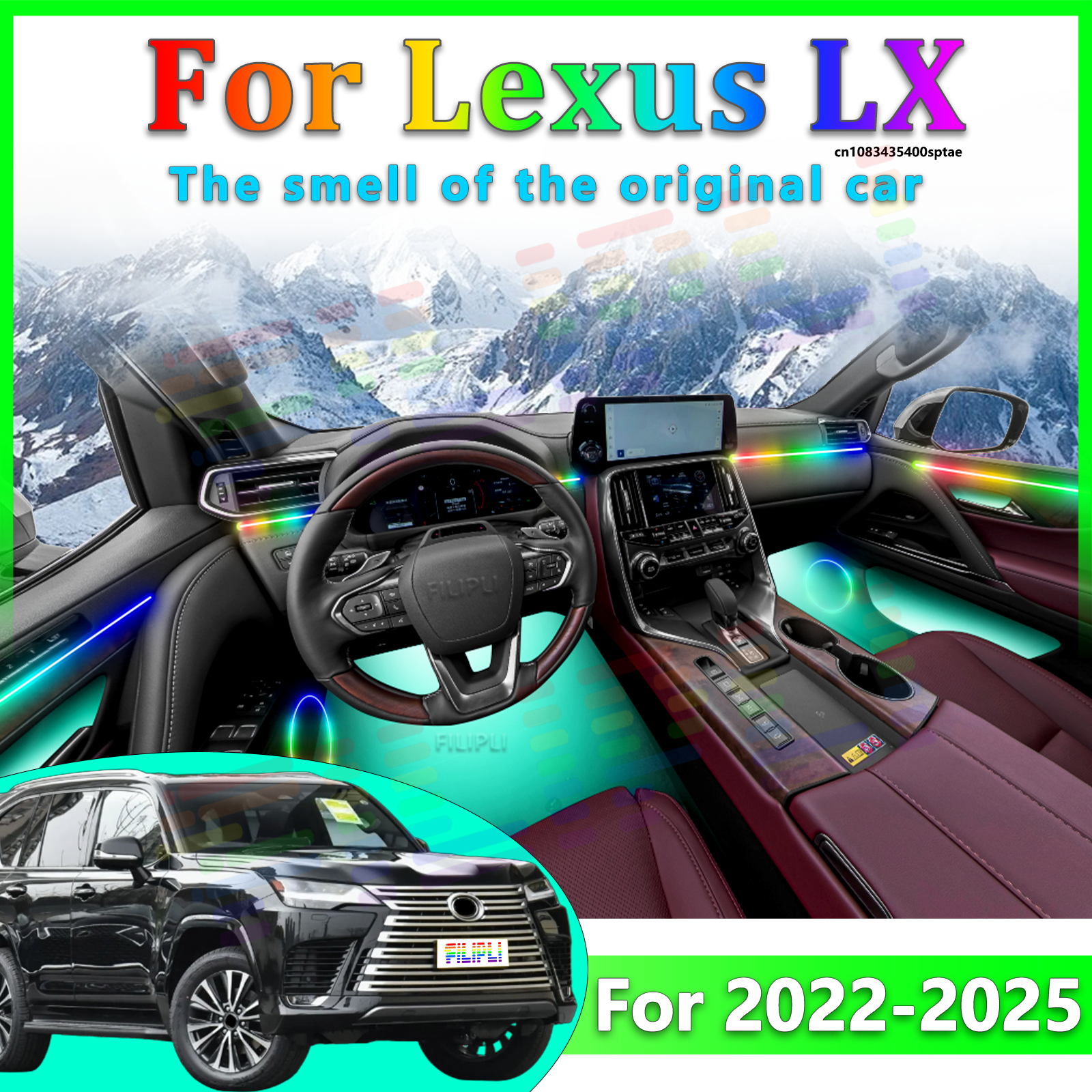 For Lexus LX/LXL 2022-2026 Pre - Interior Design Apps recension och pris