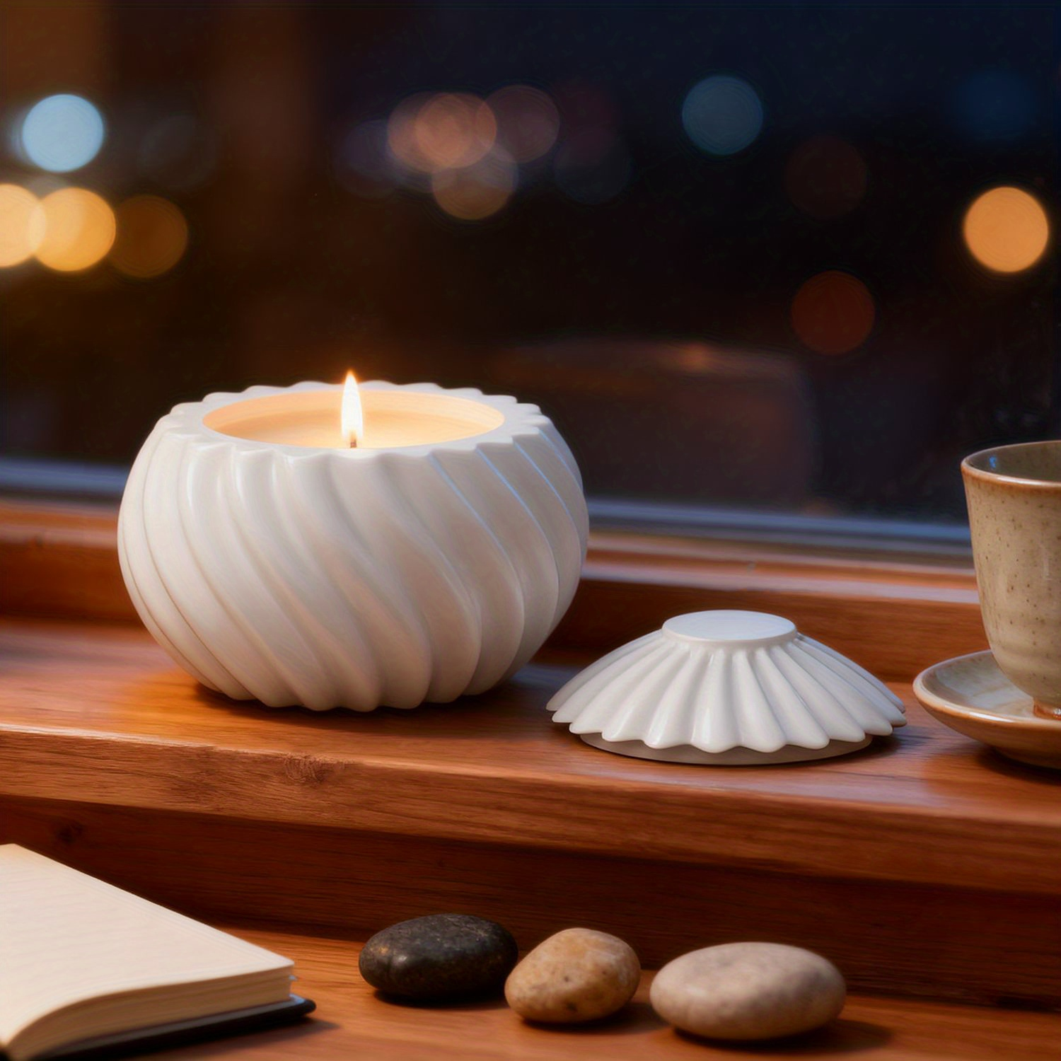 DIY Spiral Pearlescent Candle  - Ceramic Candle Vessel recension och pris