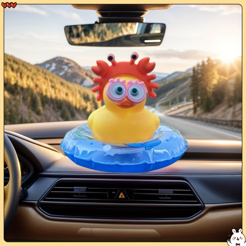 1pc Cute Duck Design Car Acces - Interior Design Course recension och pris