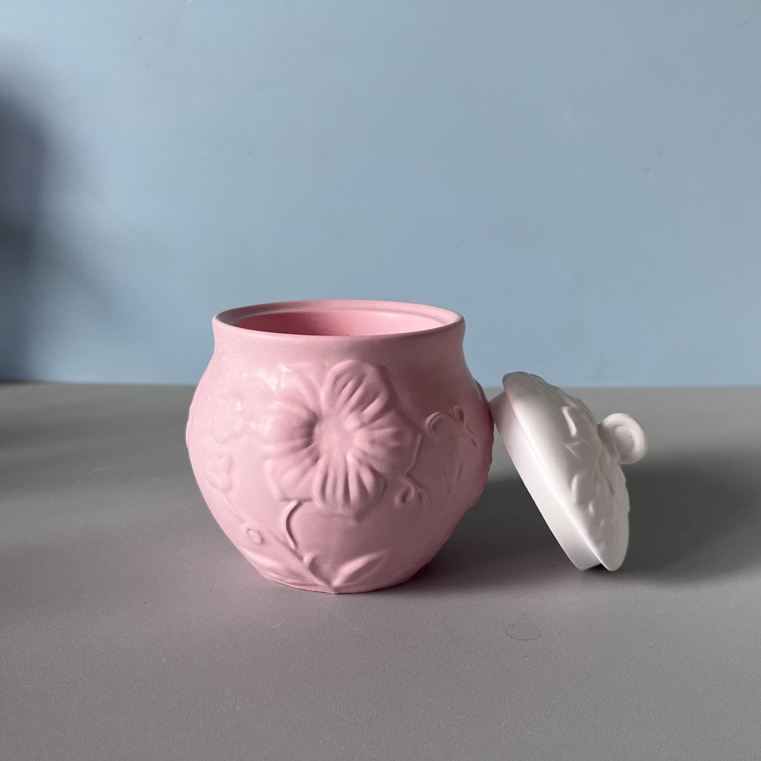 Embossed Pattern Jar Silicone  - Ceramic Candle Vessel recension och pris